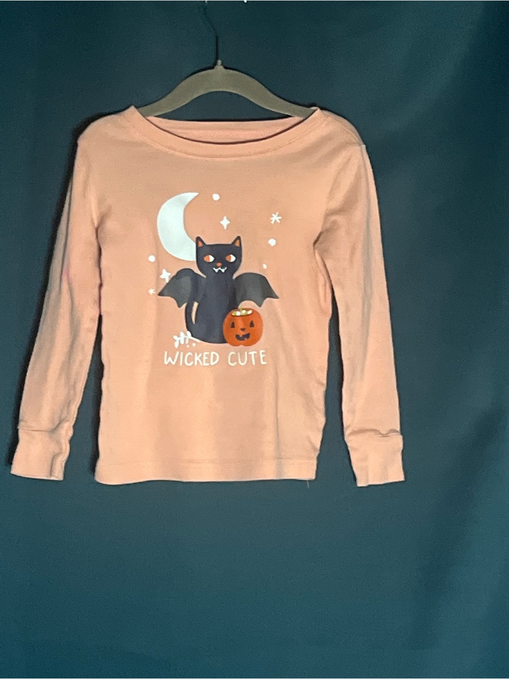 Old Navy Light orange Halloween 'Wicked Cute' Long-Sleeve Tee